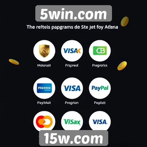 Métodos de pagamento e saque no 5win.com